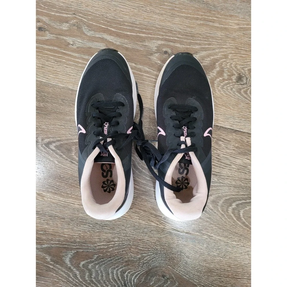 Nike Star Runner 3 GS Black Pink Kids Running Shoes DA2776-002 Size 4Y